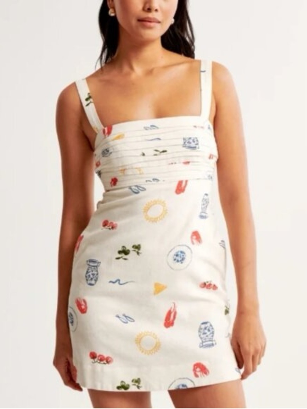 Abercrombie & Fitch Emerson Linen-Blend Skort